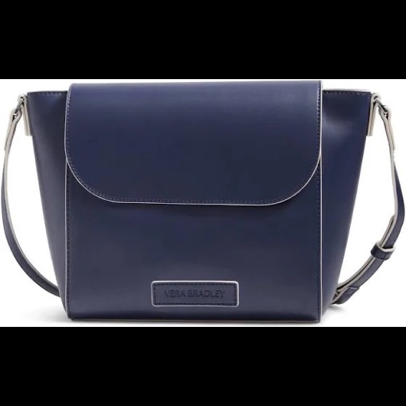 Vera Bradley Handbags - ‼️Vera Bradley Navy Flap Faux Leather Purse
